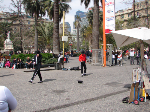 Una foto del centro de Santiago de Chile.